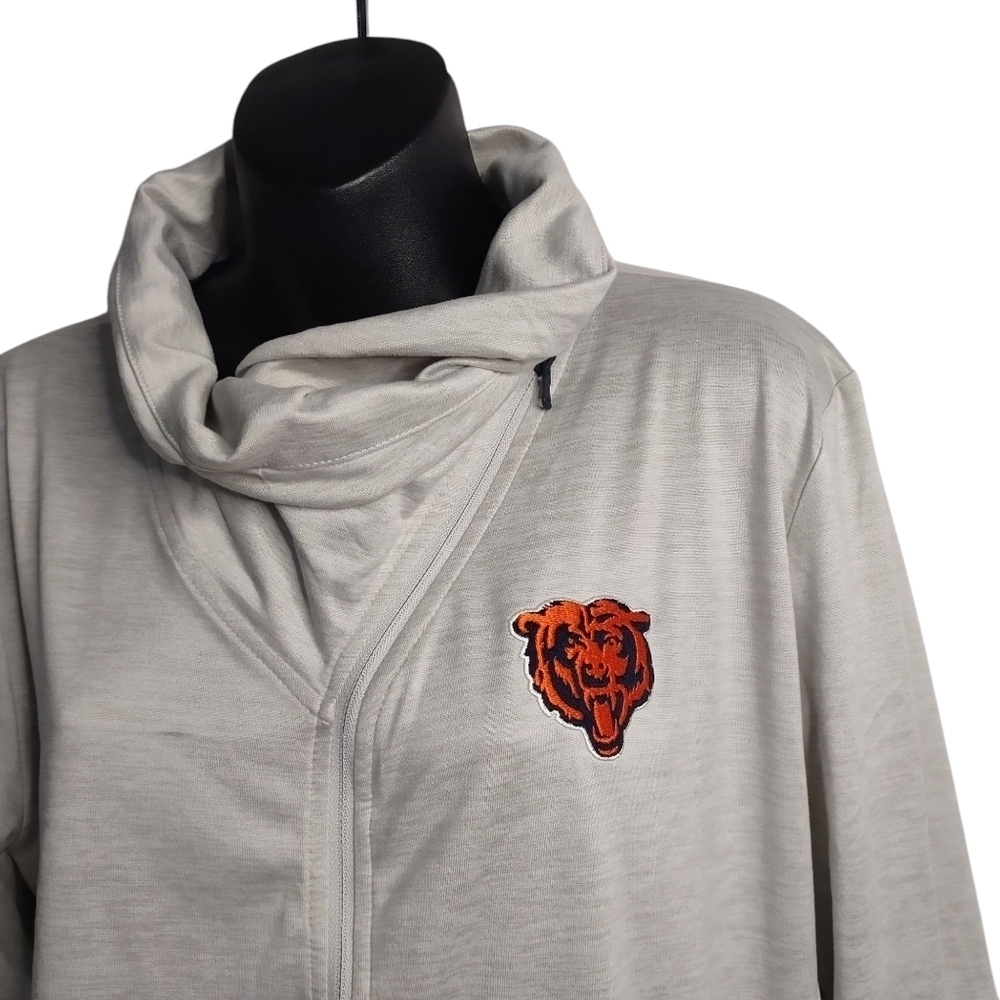 Fanatics Cream Chicago Bears Cowl Neck Full-Zip Women's Jacket Size Large NWOT - Picture 3 of 10